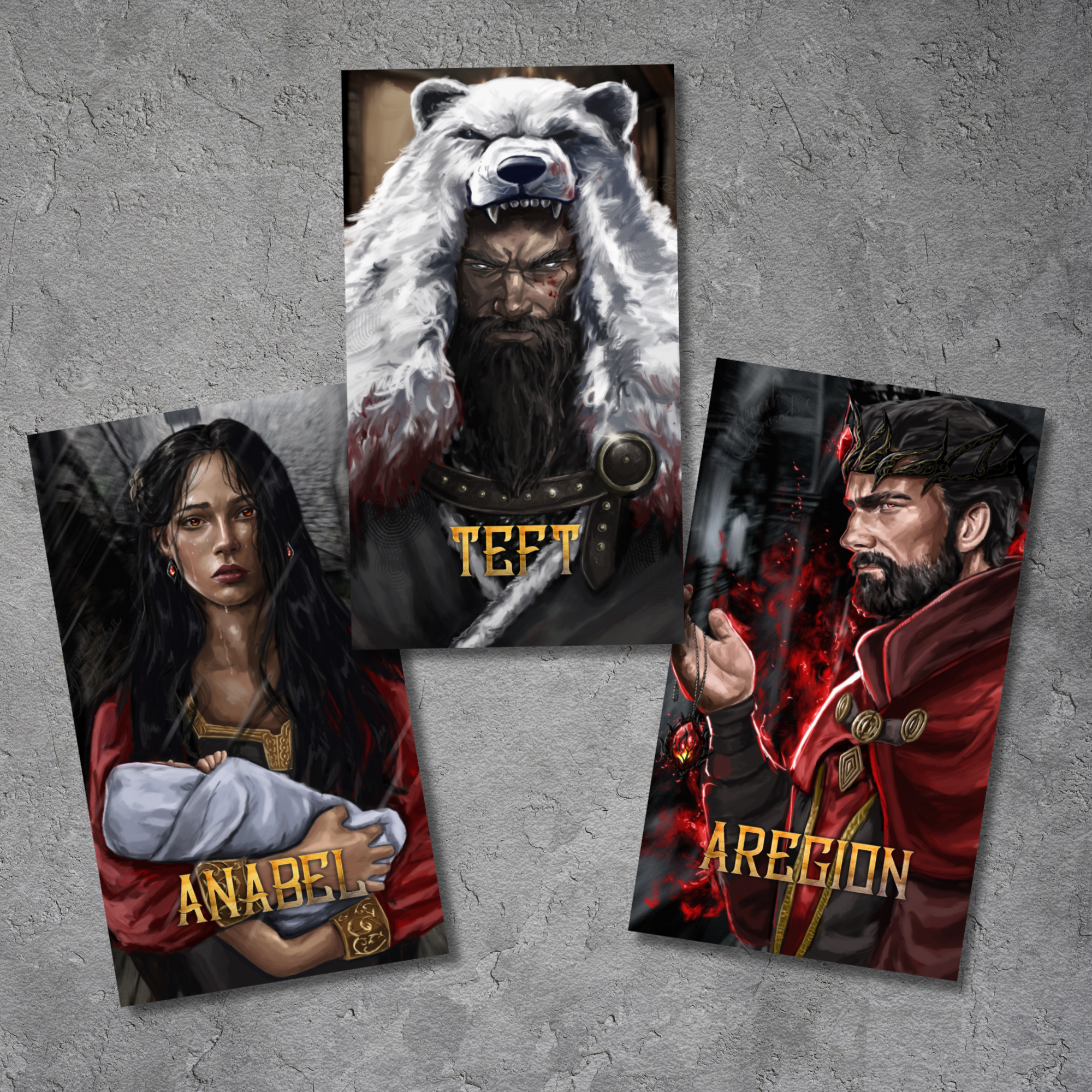 Villains & Allies Character Art Cards